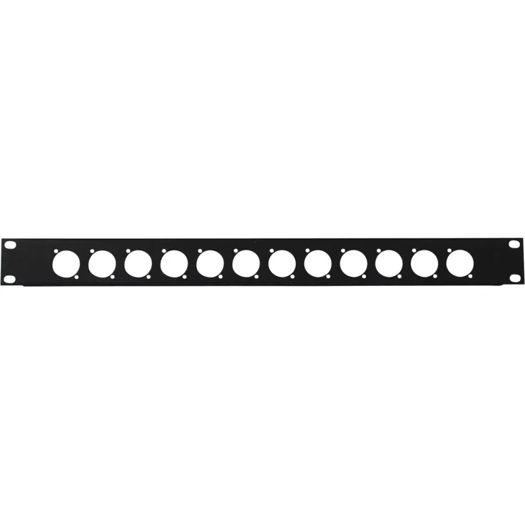 OMNITRONIC 30100655 Frontblende Z-19 12 x XLR (D-Typ) 1HE