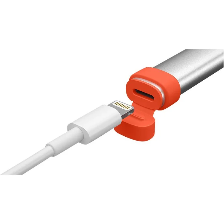 Logitech Crayon Digitaler Zeichenstift, Pixelgenau, Für alle ab 2018 veröffentlichten iPads, Anmerkungen & Zeichnungen, Apple Pencil Technologie, Handballenerkennung, 1.2 m Sturzschutz - Grau-Orange – Bild 2