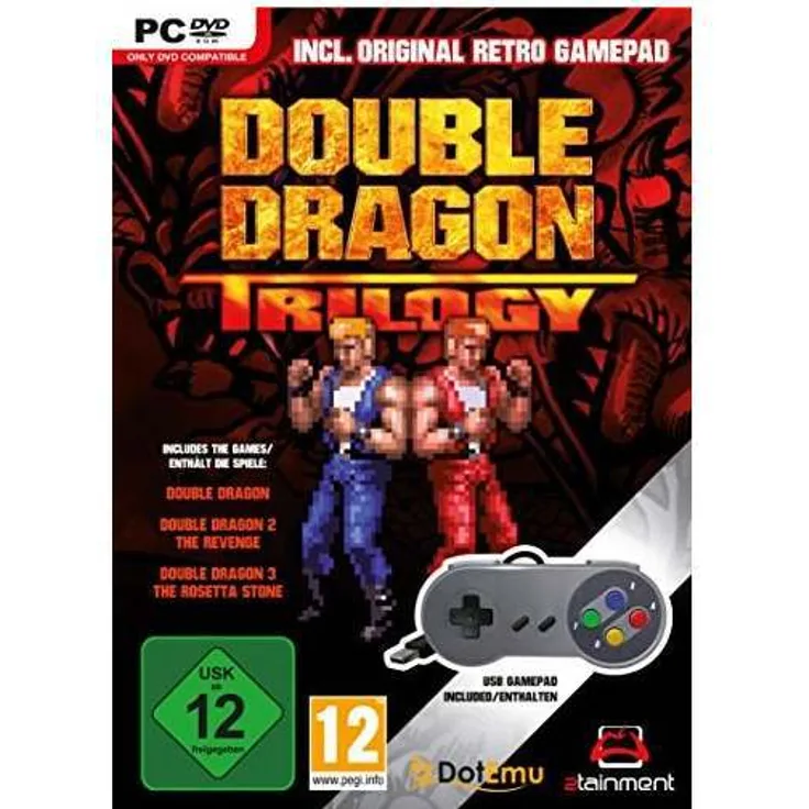 Double Dragon Trilogy incl. USB SNES Controller / Gamepad / Gamepad für PC (PC)