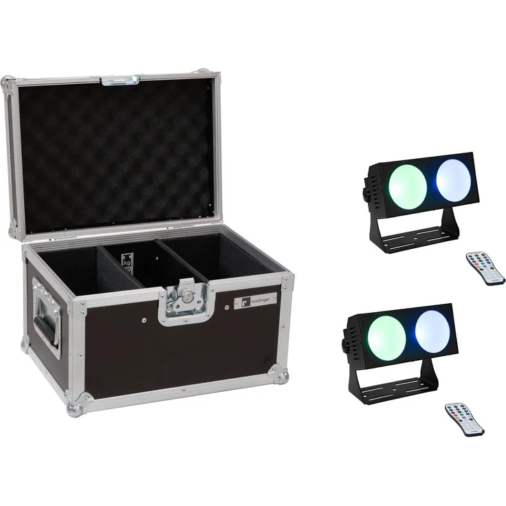 EUROLITE Set 2x LED CBB-2 COB RGB Leiste + Case – Bild 1
