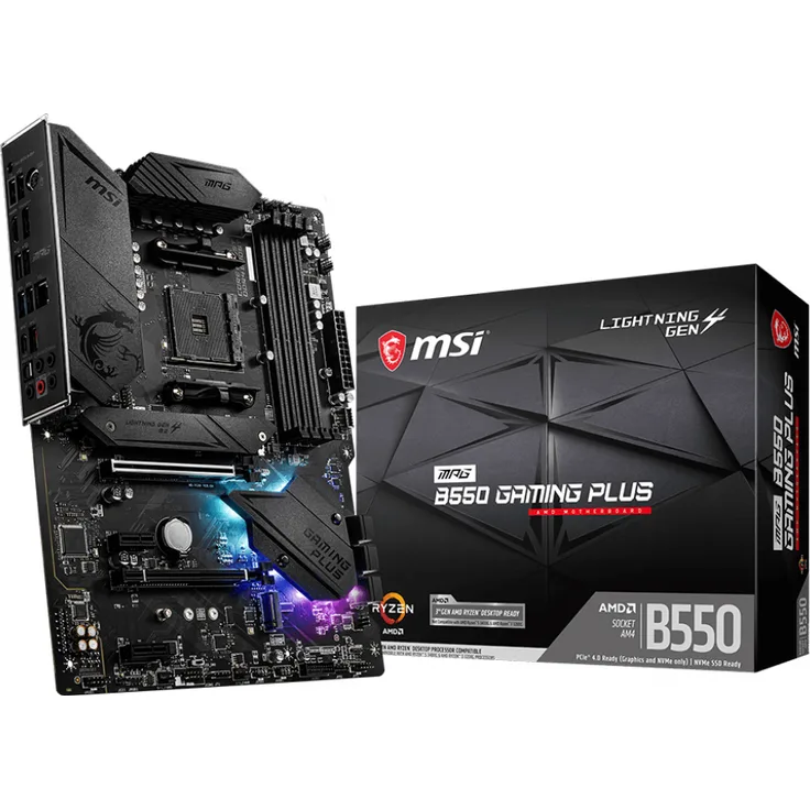 MSI MPG B550 Gaming Plus - ATX, AMD B550, Sockel AM4, Dual-channel DDR4-SDRAM (7C56-003R)