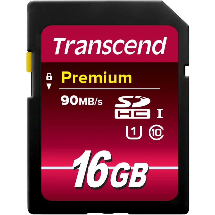 Transcend TS16GSDU1 16 GB SDHC-Speicherkarte, UHS-I, Klasse 10, Übertragungsrate 90 MB-s (max) – Bild 1