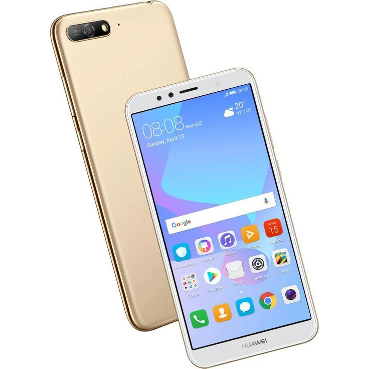 Huawei Y6 (2018) Smartphone 14,48cm (5,7 Zoll) Display, 16GB interner Speicher, 2GB RAM, Dual-SIM, Gold – Bild 4