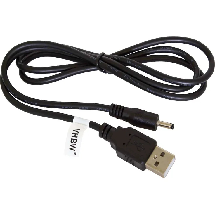 VHBW USB Kabel Datenkabel (Standard-USB Typ A auf Tablet) 2in1 Ladekabel 100cm passend für HuaweiiDeos S7 Slim Tablet, MediaPad Tablet schwarz