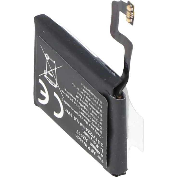 AccuCell Akku passend für Apple Watch 4 40mm, A2007, Li-Polymer, 3,81V, 224mAh, 0,9Wh, bu