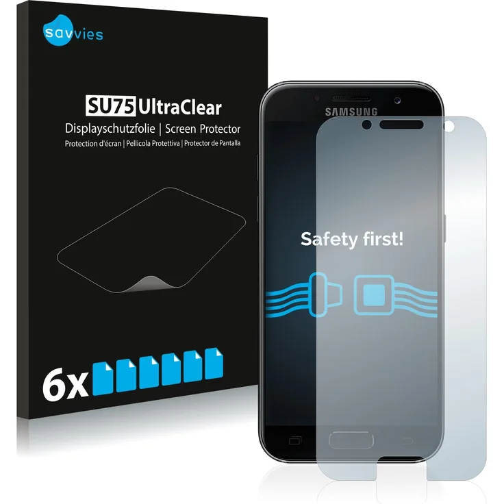 Samsung Galaxy A3 (2017) Schutzfolie [6er Pack] - kristallklare Displayschutzfolie Folie Displayfolie