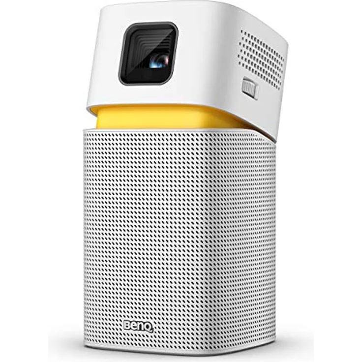 BenQ GV1 Mini-Beamer, DLP, WVGA (854 x 480), Kontrast 100000:1, 200 ANSI-Lumen, Bildverhältnis 16:9, WLAN, silber