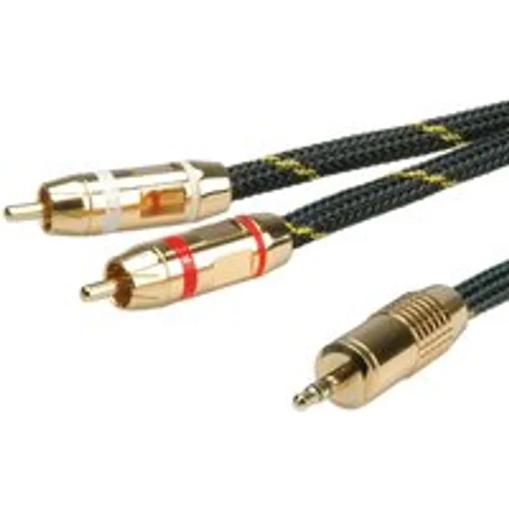 Roline 11.09.4273-10, 2,5m, 3.5mm, 2 x RCA