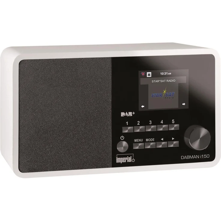 Imperial Dabman I150 Tischradio mit WLAN, LED-Anzeige, weiß – Bild 1