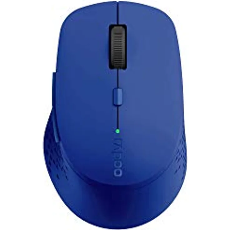 Rapoo M300 kabellose Multimodus-Maus - Bluetooth 3.0, 4.0, 2,4 GHz, 1.600 DPI Sensor, geräuschlose Tasten, blau