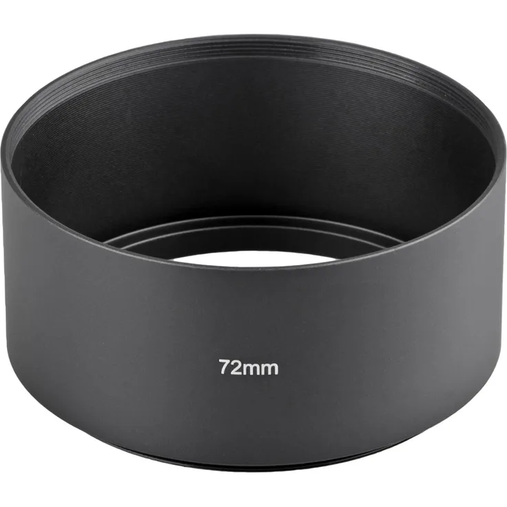 ayex Aluminium-Sonnenblende Gegenlichtblende lang, 72mm Gewinde