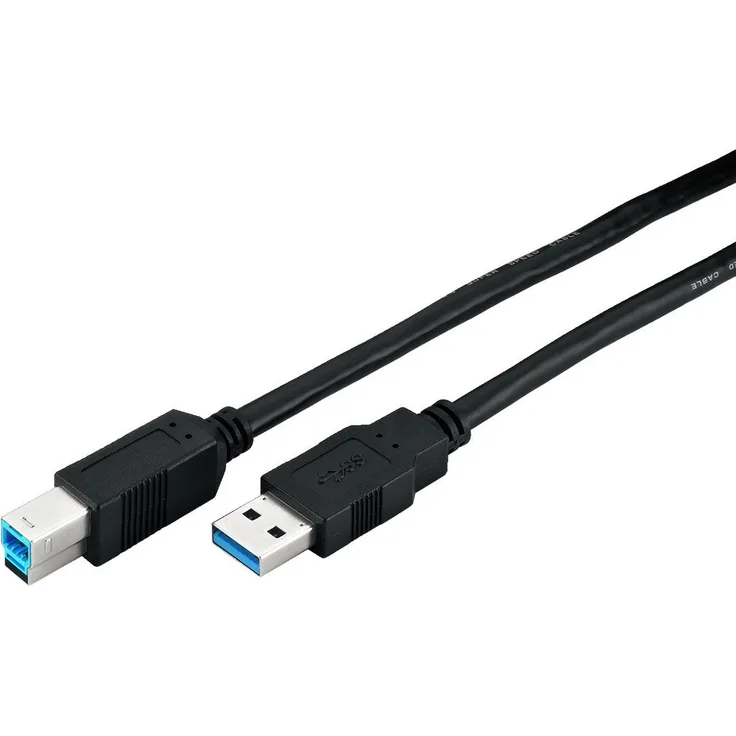 M-CAB - USB-Kabel - USB Typ A (M) bis USB Type B (M) - USB 3.0 - 3 m - Schwarz
