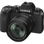 Fujifilm X-S10 Systemkamera, schwarz  inkl. Fujinon XF 18-55mm F2,8-4 Kit