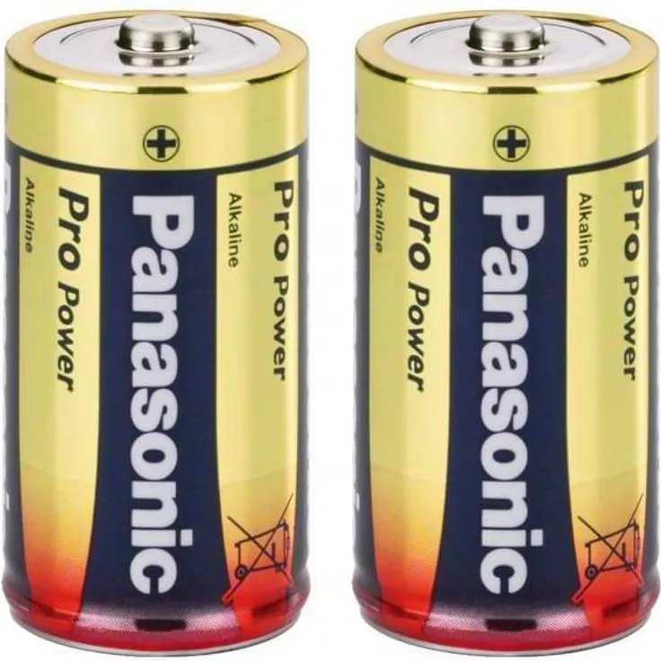 Panasonic Pro Power Alkali-Batterie (Baby C, LR14, 2er Pack)