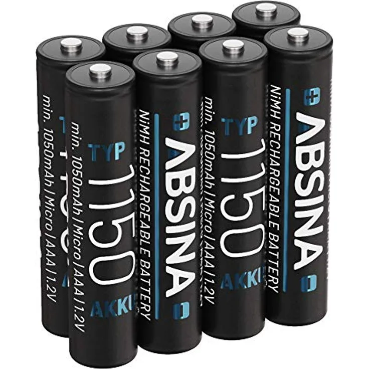 ABSINA 1150MAH HR03 AAA 401002-8 8PACK
