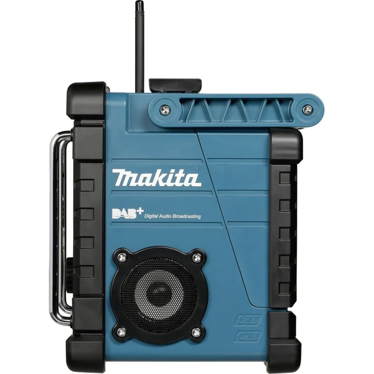 Makita DMR110 ohne Akku und Ladegerät, mit Netzteil Baustellenradio, geeignet für Outdoor, spritzwassergeschützt, türkis – Bild 2