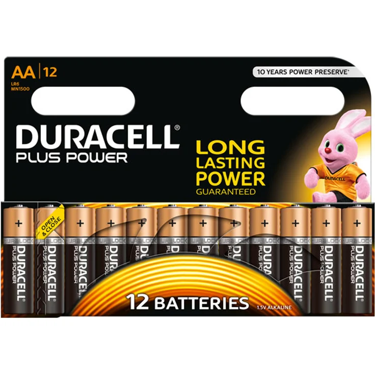 Duracell Plus AA Mignon Alkaline Batterien LR6, 12er Pack - Preisvergleich – Bild 1