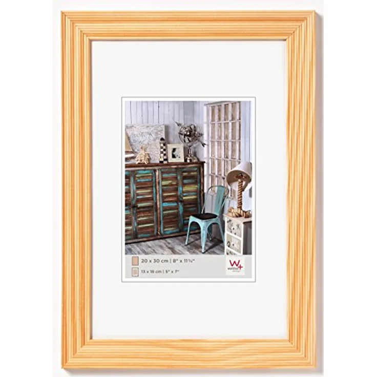 walther design HI824H Grado Holzrahmen Format 18 x 24 cm, natur