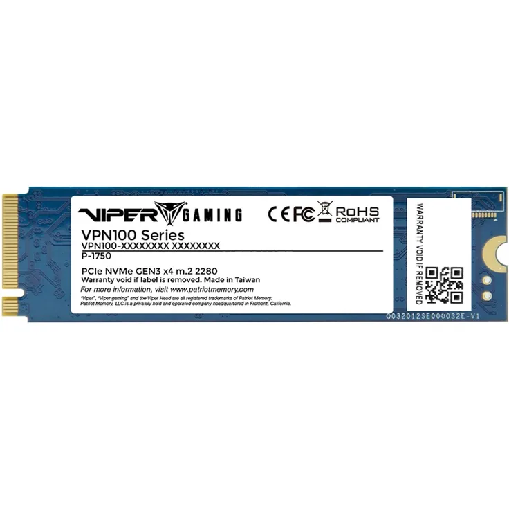 Patriot Viper VPN100 M.2 2 TB Solid State Drive, schwarz, PCIe 3.0 x4 (NVMe
