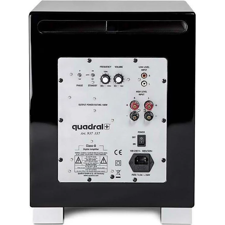 quadral QUBE 8 aktiv schwarz Subwoofer - 100 Watt - schwarz – Bild 2
