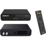 Humax HD Fox Digitaler HD Satellitenreceiver 1080P Digital HDTV Sat-Receiver mit 12V Netzteil Camping, Astra vorinstalliert, HDMI, SCART, DVB-S/S2 PVR Ready