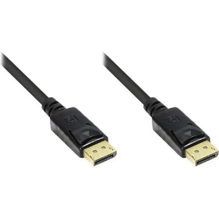 Alcasa 4810-030G - DisplayPort - DisplayPort - Männlich - Männlich - Gold - Schwarz (4810-030G)