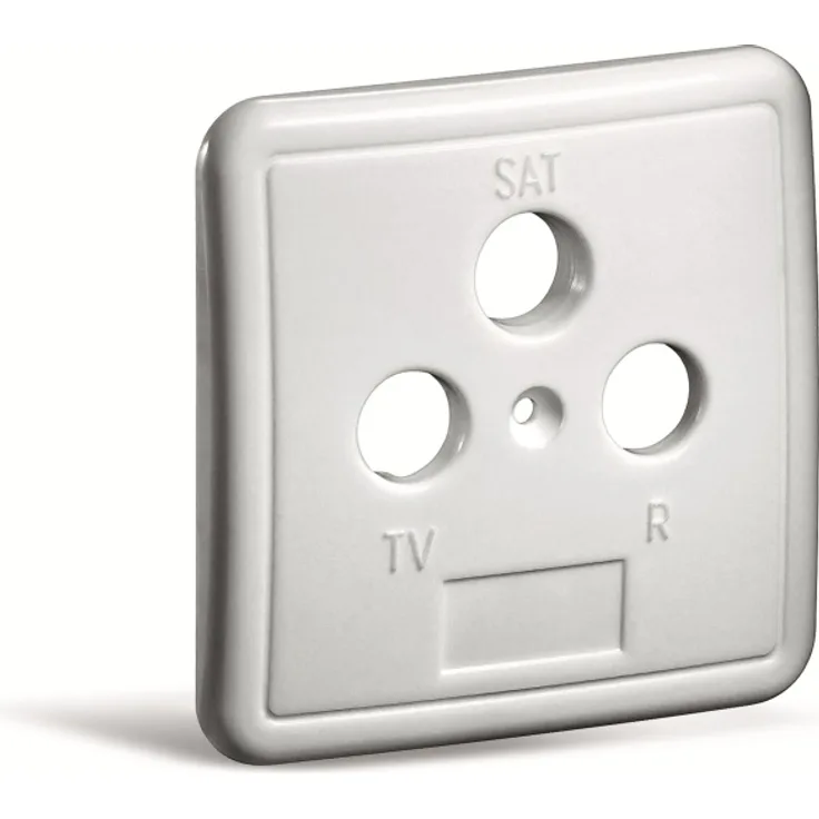 Abdeckplatte GOOBAY 67051, 3-loch, weiß