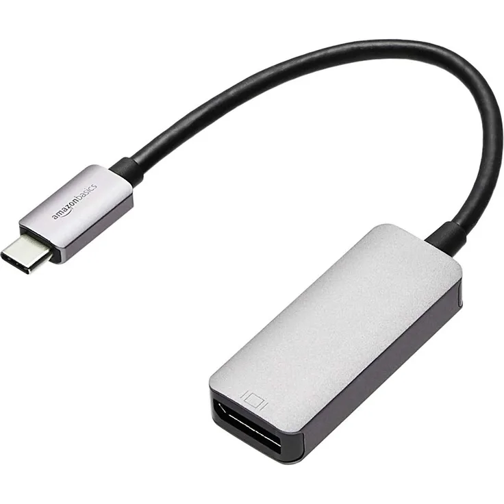 AmazonBasics – USB-C-auf-DisplayPort-Adapter, Aluminium
