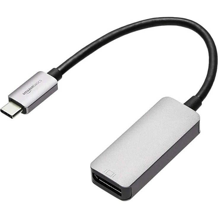 AmazonBasics – USB-C-auf-DisplayPort-Adapter, Aluminium