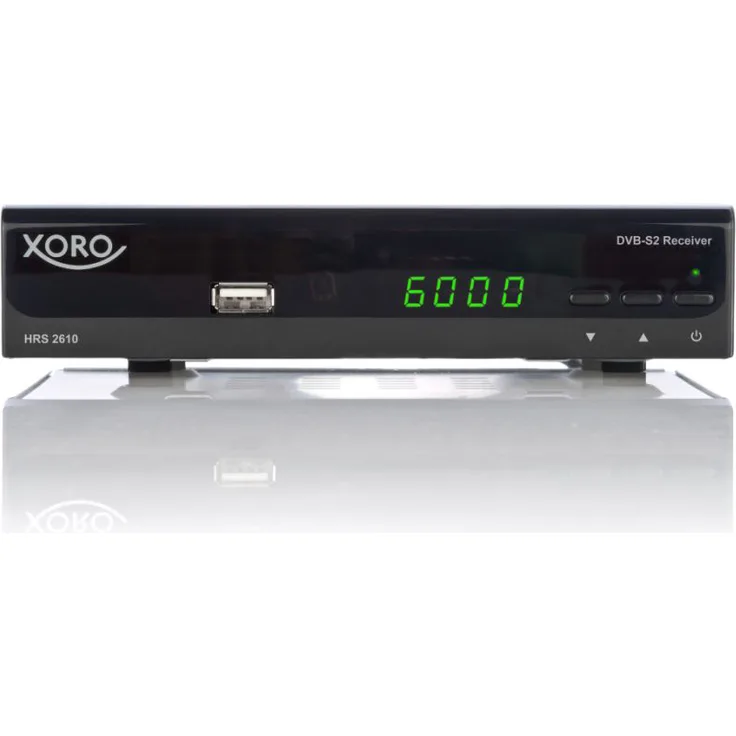Xoro HRS 2610 Digitaler Satellitenreceiver HDMI, SCART, USB 2,0, LAN, Unicable schwarz