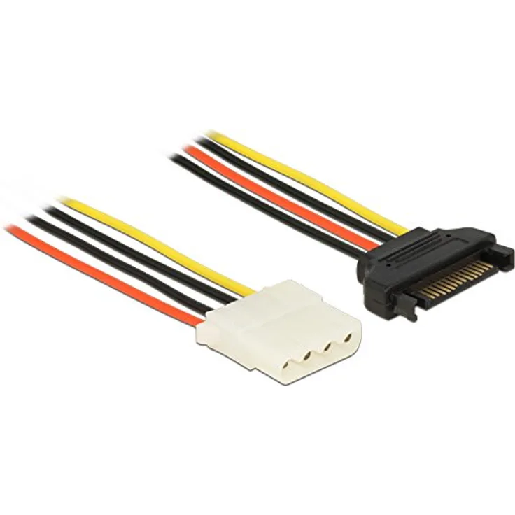 DeLOCK - Netzteil - 15 PIN SATA Power (M) - interne Stromversorgung, 4-polig (W) - 50 cm (60137)