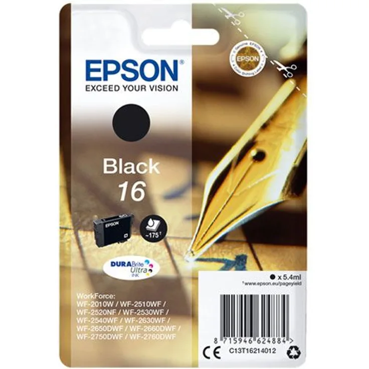 Epson T1621 5.4ml 175Seiten Schwarz
