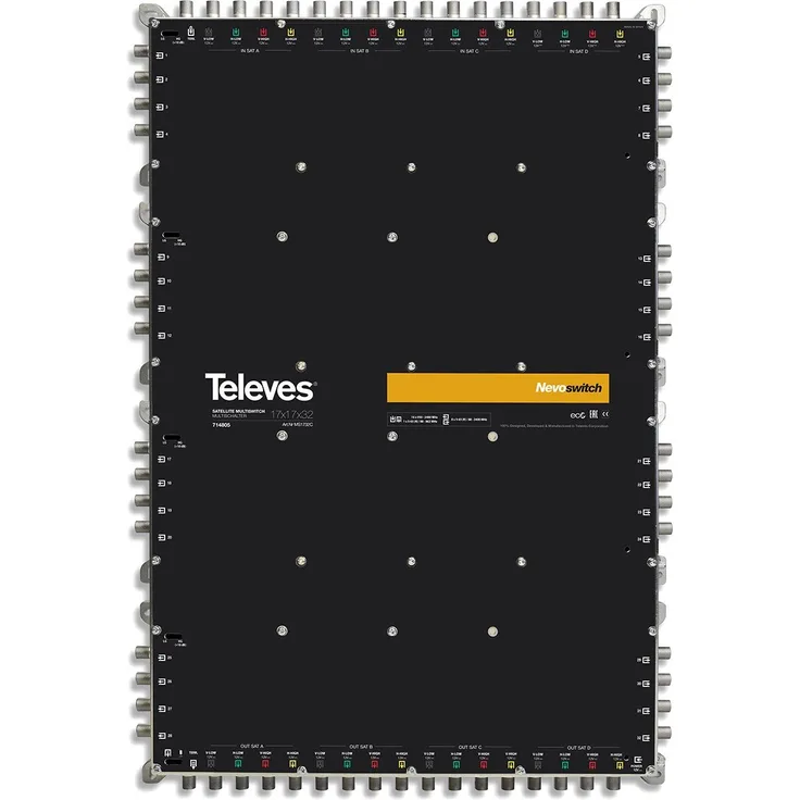 Televes 714805 – Multiswitch nevoswitch 17 x 17 x 32 F Terminal