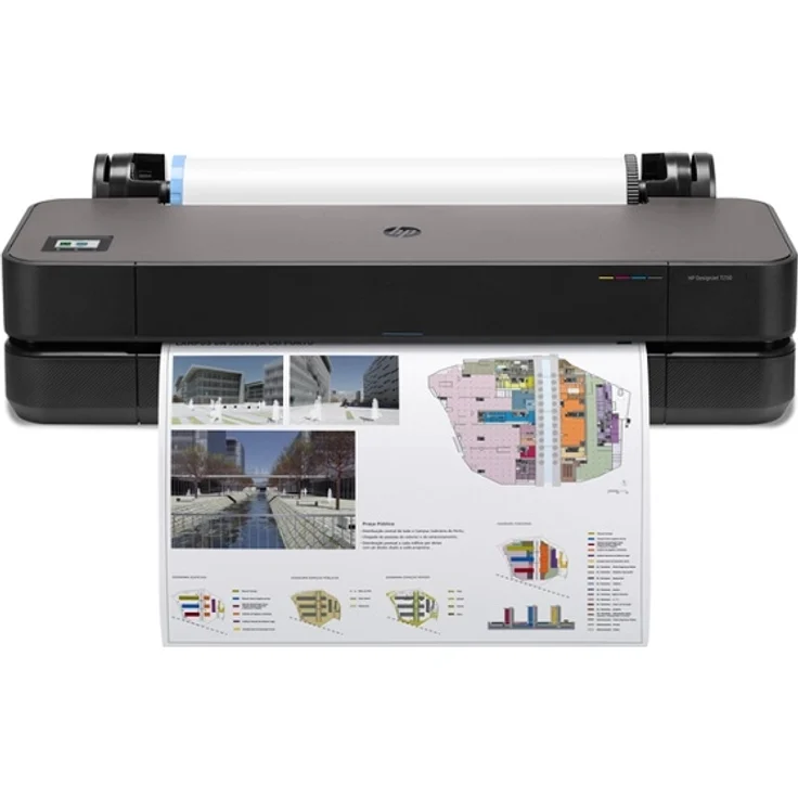 HP Designjet T250 Großformatdrucker Thermal Inkjet Farbe 2400 x 1200 DPI A1 (594 x 841 mm) Eingebauter Ethernet-Anschluss WLAN (5HB06A) – Bild 1