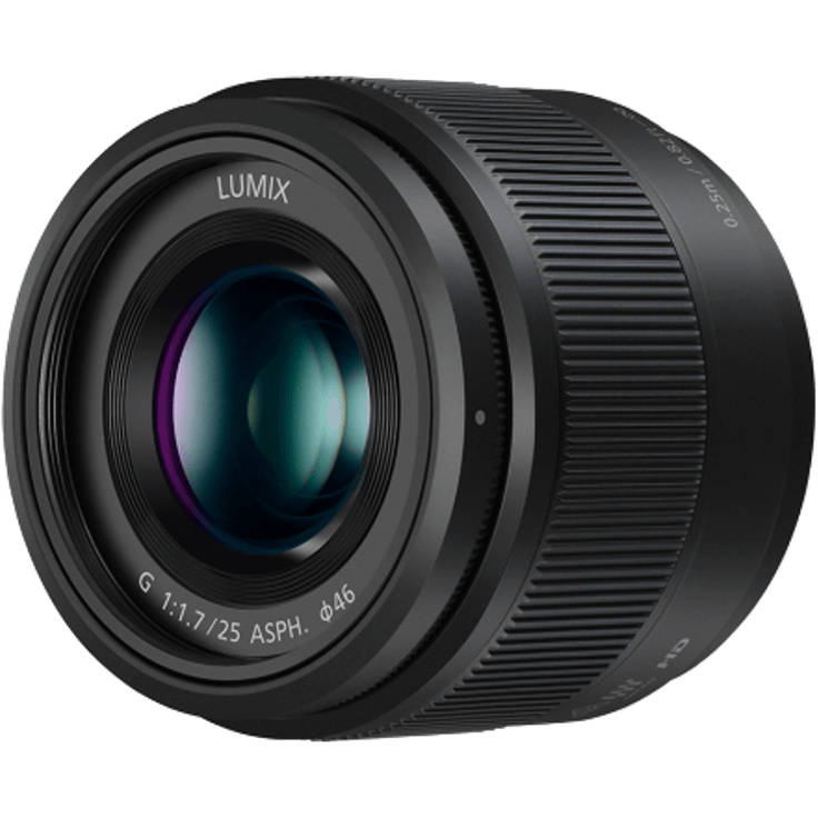 Panasonic H-H025E LUMIX G Festbrennweiten 25 mm F1.7 ASPH. Objektiv (Bildwinkel 47°, Filtergröße 46 mm, Naheinstellgrenze 0,25 m) schwarz – Bild 2