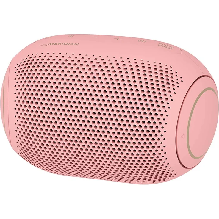 LG XBOOM Go PL2P Bubble Gum, tragbarer Bluetooth-Lautsprecher, spritzwassergeschützt (IPX5), 10 Stunden Akkulaufzeit, 2020, rosa – Bild 3