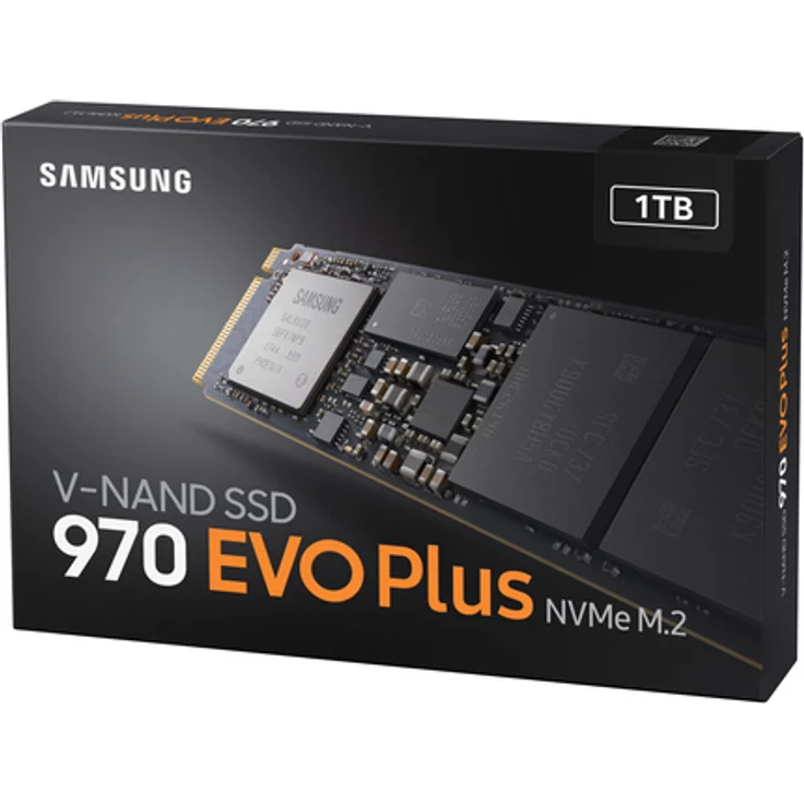 Samsung 970 EVO Plus MZ-V7S1T0BW - Solid-State-Disk - verschlüsselt - 1 TB - intern - M.2 2280 - PCI Express 3.0 x4 (NVMe) - Puffer: 1 GB - 256-Bit-AES - TCG Opal Encryption (MZ-V7S1T0BW) – Bild 4