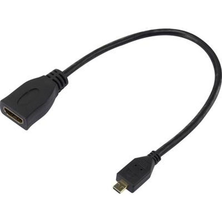 SpeaKa Professional HDMI Adapter, schwarz vergoldete Steckkontakte