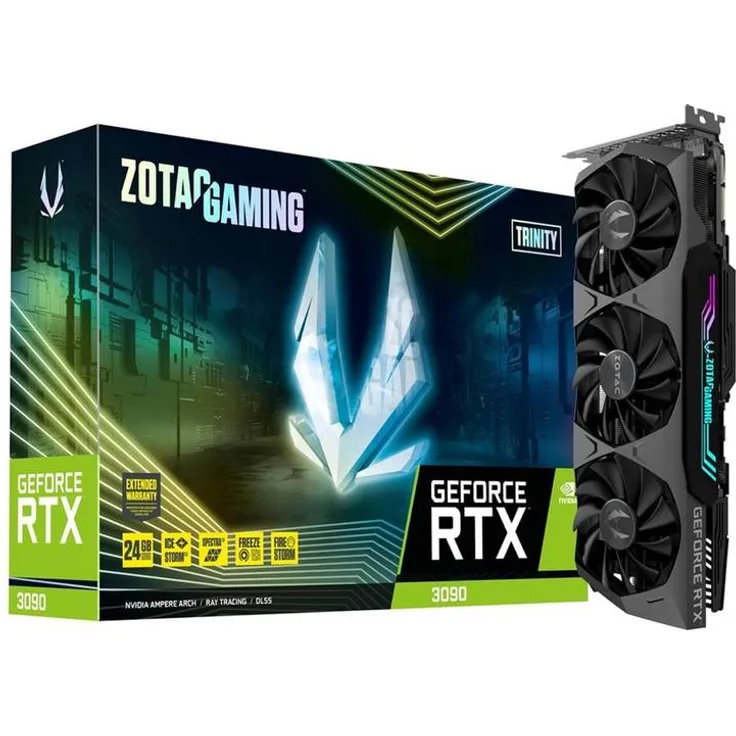 Zotac Gaming GeForce RTX 3090 Trinity, 24GB GDDR6X, HDMI, 3x DP (ZT-A30900D-10P) - Preisvergleich