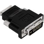 Hama HDMI - DVI Adapter (DVI Stecker auf HDMI Buchse, geschirmt, Kompaktadapter) schwarz