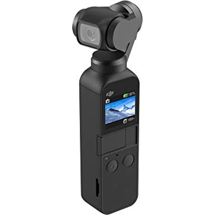DJI Osmo Pocket, 3-Achsen Gimbal-Bildstabilisierung (1/2.3 Zoll Sensor mit 80° Sichtfeld und F2.0 Blende, Videoaufnahmen mit bis zu 4K Ultra HD bei 60 fps und 100 Mbit-s) – Bild 1