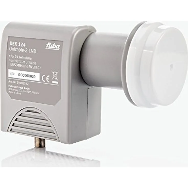 FUBA DEK 124 Unicable-2-LNB bis zu 24 Unicable-komp. Endgeräte