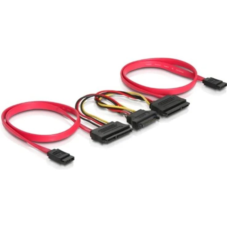DeLock SATA All-in-One cable - Serial ATA / SAS-Kabel - Serial ATA 150/300 - Serial ATA, 7-polig, 15 PIN SATA Power - SATA-Anschluss (22 Pin) - 50 cm (84356)