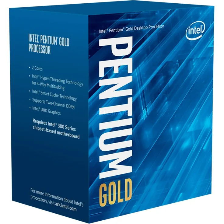 Intel Pentium Gold G6400, 2 Kerne (4 Threads), 4 - 4 GHz, Boxed (BX80701G6400)