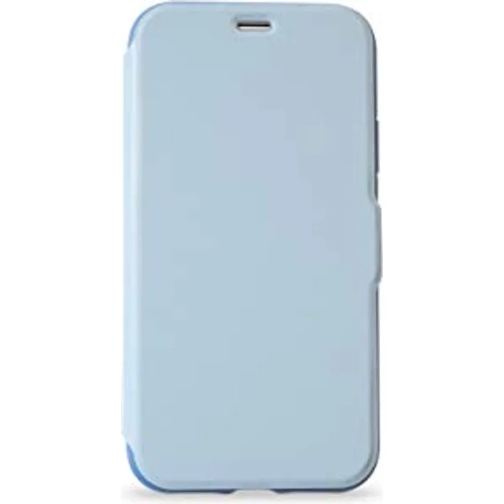 KMP Bookcase für iPhone 8 Plus - blau - Schutzhülle-Klapphülle aus veganem Leder - individuell verstellbare Standfunktion + extra Kartenfach