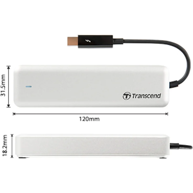 Transcend JetDrive 855 - Solid-State-Disk - 960 GB - extern (tragbar) - NVMe (NVMe) - Thunderbolt (TS960GJDM855) – Bild 6