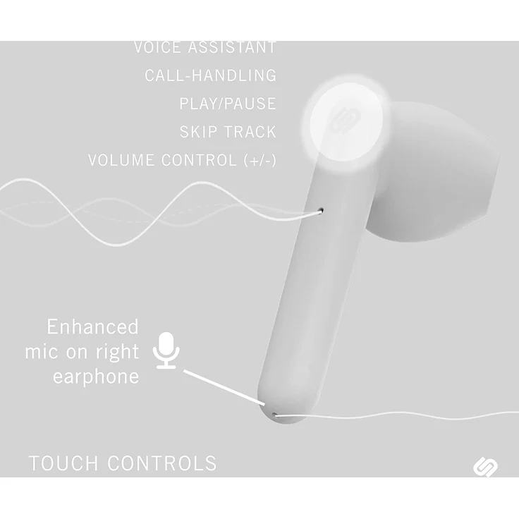Urbanista Stockholm True Wireless In-Ear Kopfhörer, mit Bluetooth, Mikrofon, weiß – Bild 5