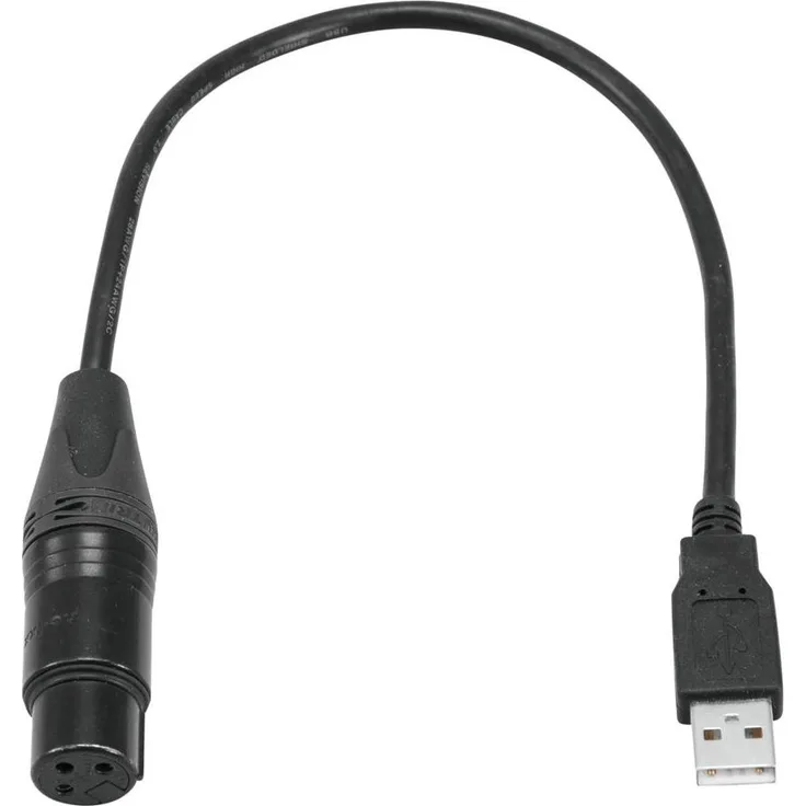 Eurolite USB-DMX512-Interface-Update-Adapter | USB-DMX-Interface ohne Software zur Verwendung mit Lichtsteuerprogrammen | Ermöglicht die Steuerung von DMX-Geräten mit einem Computer
