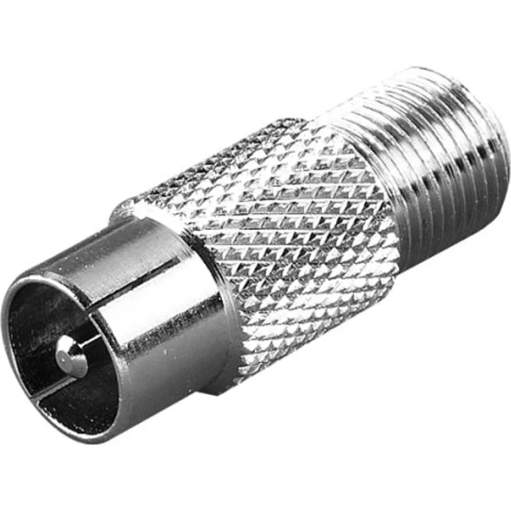 Vivanco SAT Adapter, F-Kupplung, Koaxstecker