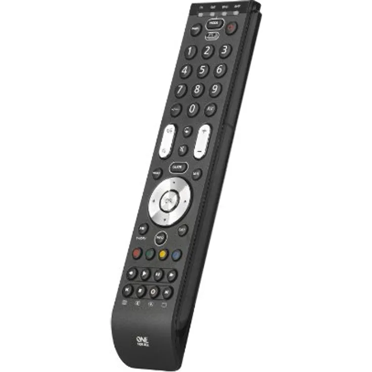One For All Essence 4 Universal Fernbedienung TV - Steuerung von 4 Endgeräten - TV - Smart TV Set Top Box DVD Blu-Ray und Audiogeräte - Funktioniert rt mit allen Herstellermarken - URC 7140